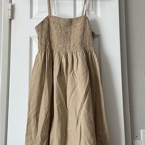 EUC Universal Thread Tan Sun Dress